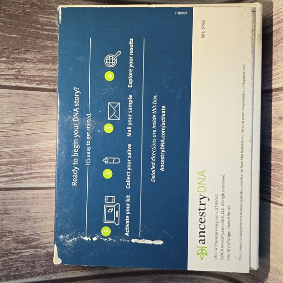 Official Ancestry DNA Kit- New Open Box sample collection sealed** - Picture 2 of 5